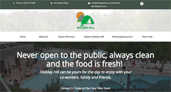 Desktop Screenshot of holidayhill.com